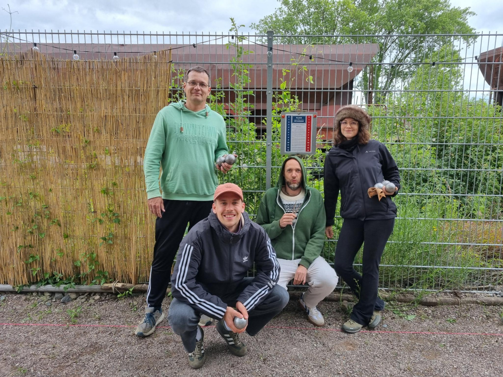 Tom, Paul, Michel und Kathi (v.l.n.r.)