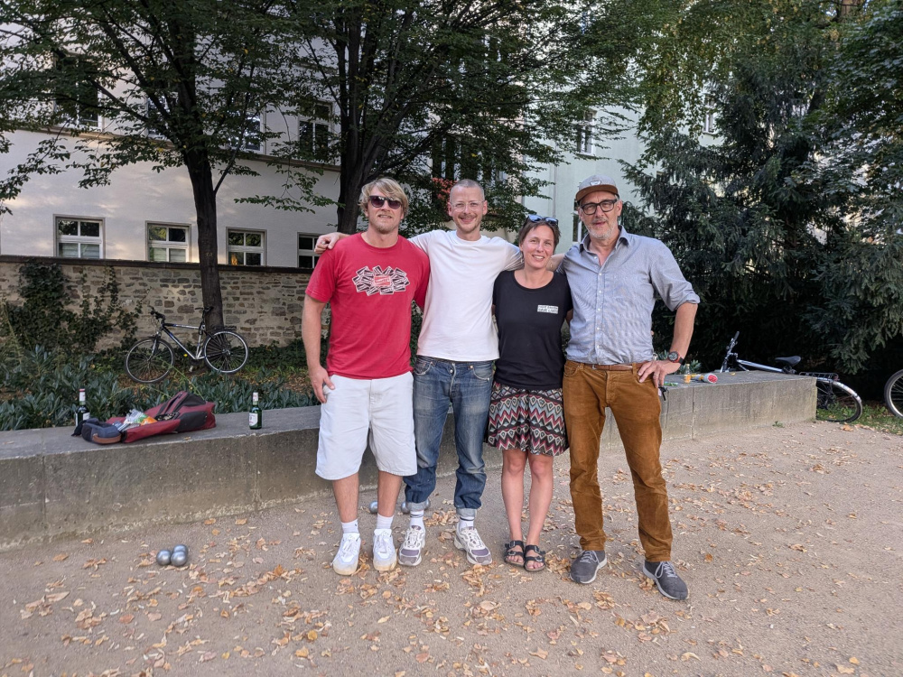 Lars, Micha, Anna und Sebastian (v.l.n.r.)